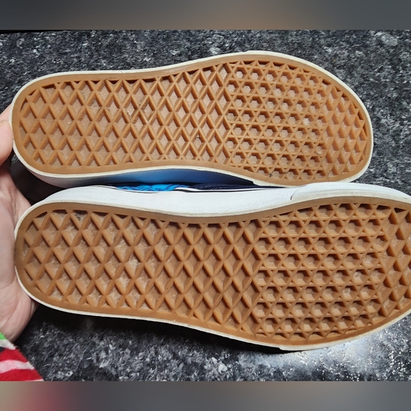 Vans Size 7 Slip On Shoes Women's Blue Canvas Casual‎ - Picture 7 of 7